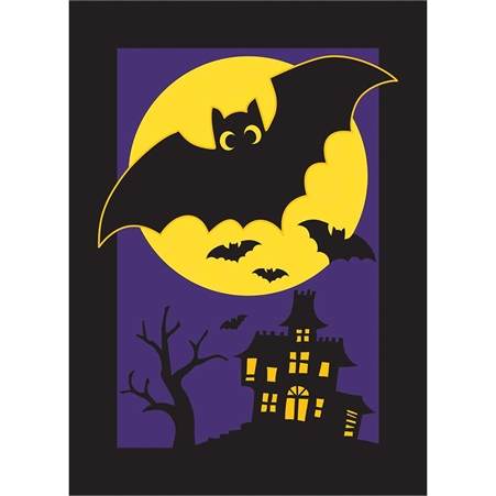 Item 491206 Bat And Moon Flag