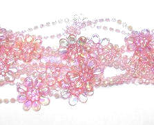 Item 495340 Pink Flower/Bead Garland