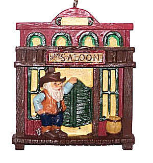 Item 496131 Santa Saloon Ornament