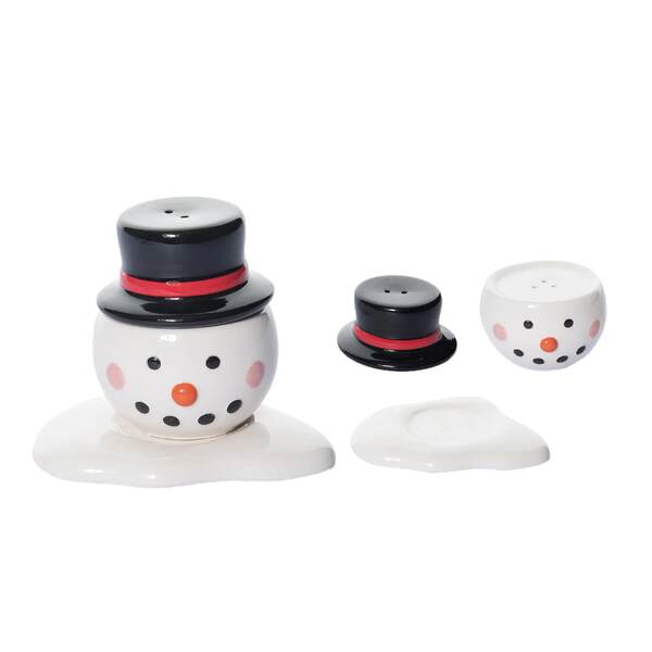 Item 501183 Melted Snowman Salt And Pepper Set