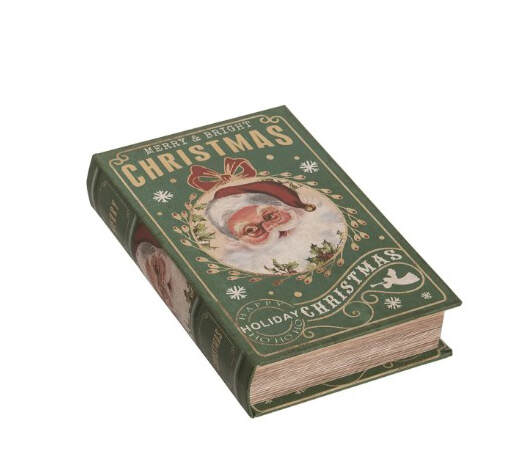 Item 501246 Wooden Christmas Book Decor