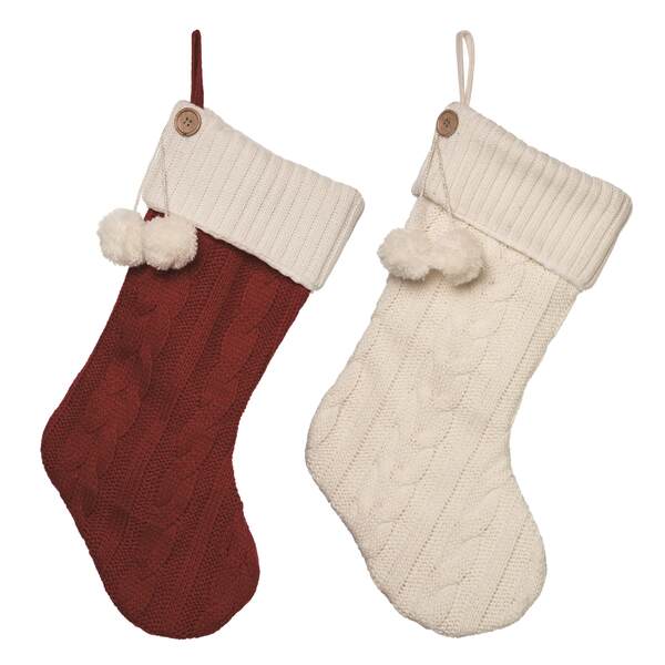 Item 501248 Fabric Knit Traditional Stocking