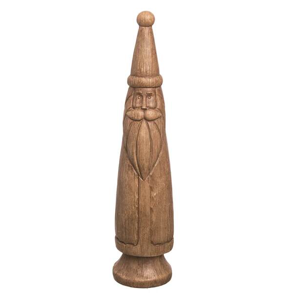 Item 501255 Wood Look Slim Santa