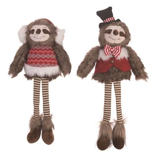 Item 501281 Christmas Sloth Shelf Sitter
