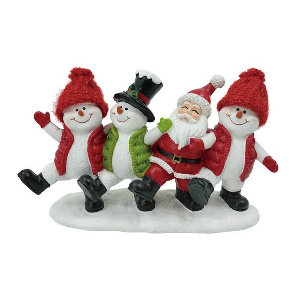 Item 501287 Dancing Santa Snowman Decor