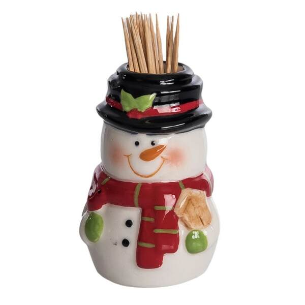 Item 501343 Snowman Toothpick Holder