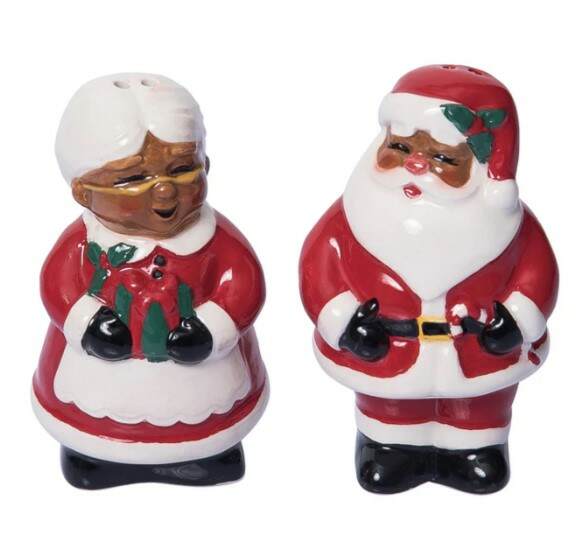 Item 501351 Santa And Mrs Claus Salt And Pepper Set