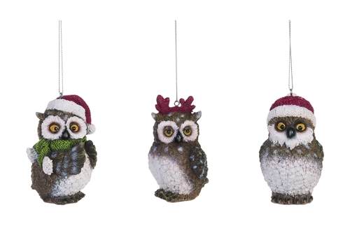 Item 501400 Holiday Owl Ornament
