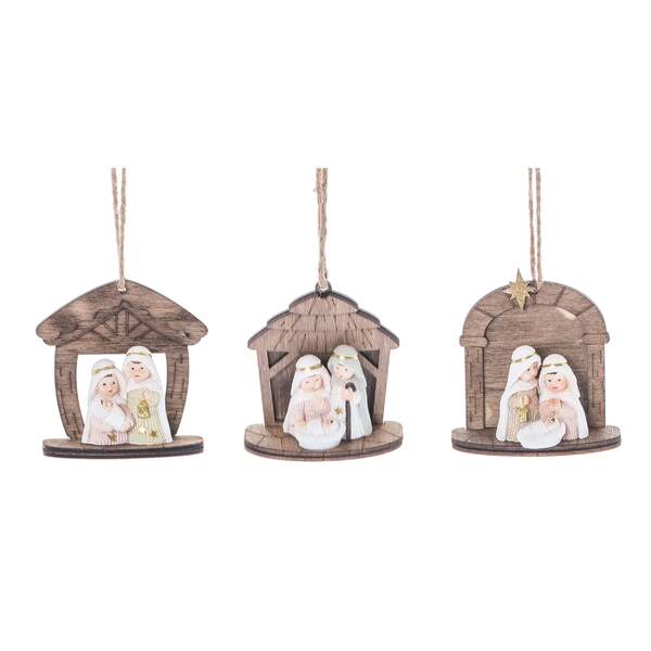 Item 501412 Mini Holy Family Nativity Ornament