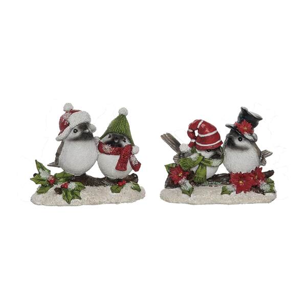 Item 501458 Bundled Up Bird Couple Figure