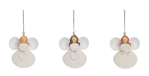 Item 501533 Shell Angel Ornament