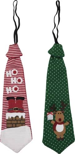 Knit Ho Ho Ho/Reindeer Tie - Item 501593 | The Christmas Mouse