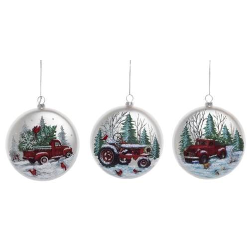 Item 501685 Farm Truck Ornament
