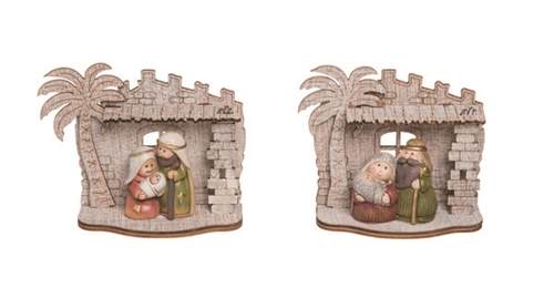 Item 501731 Holy Family With Manger Figure
