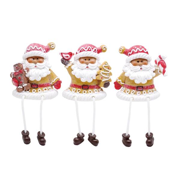 Item 501815 Gingerbread Santa Shelf Sitter