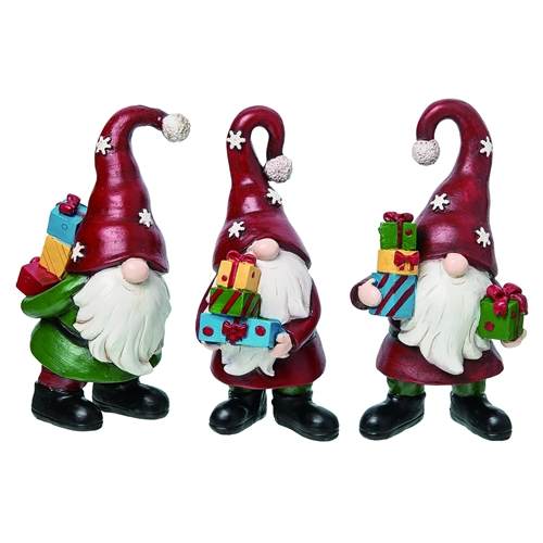 Item 501825  Gnome With Presents Figure