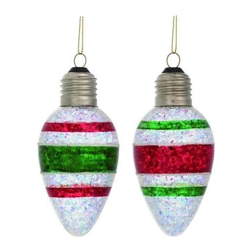 Item 501865 Retro Christmas Bulb Ornament