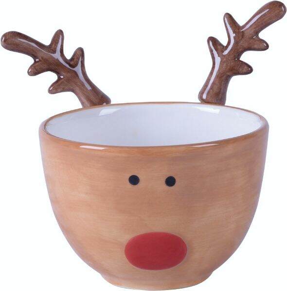 Item 501993 Reindeer Bowl With Spreaders