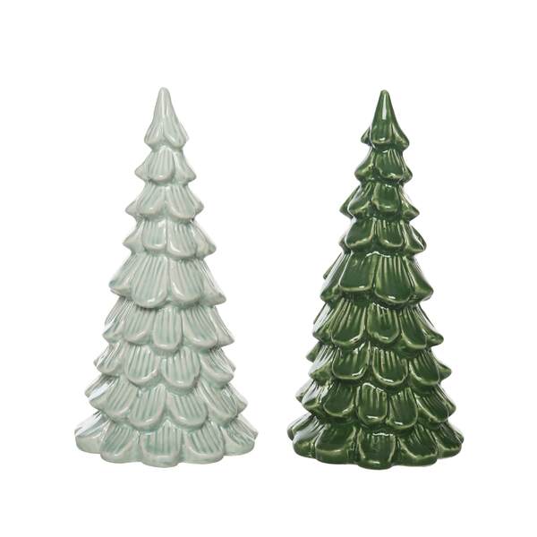 Item 502086 Ceramic Iridescent Tree Decor
