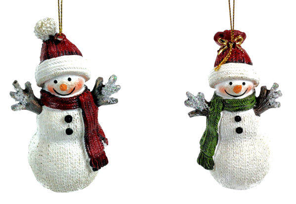 Item 505122 Red/Green Snowman Ornament