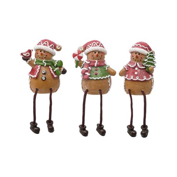Item 505175 Gingerbread Snowman Shelf Sitter