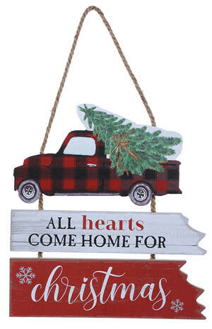Item 505226 Hearts/Home Truck Hanging