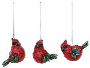 Item 505230 Cardinal Holly Wings Ornament