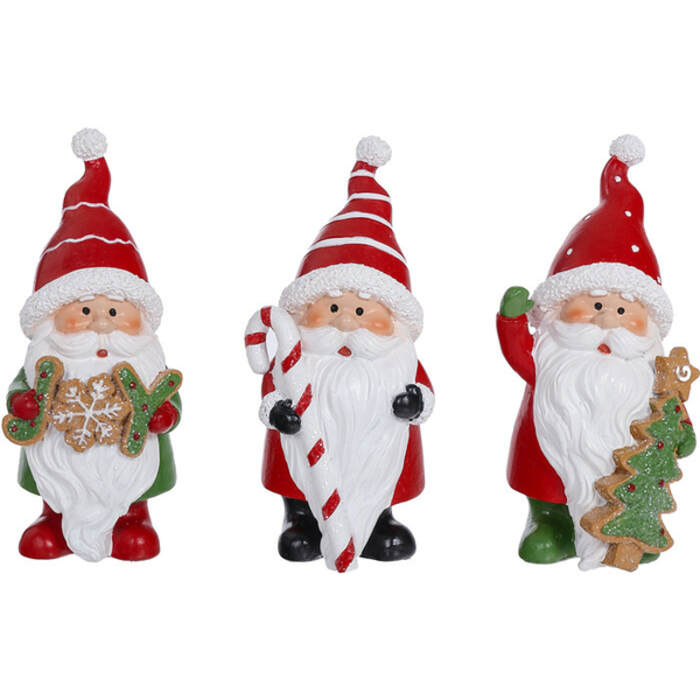 Item 505282 Jolly Stripe/Dot Santa Figure