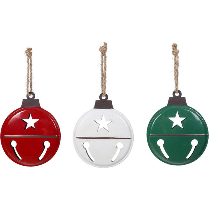 Item 505313 Flat Star Bell Ornament