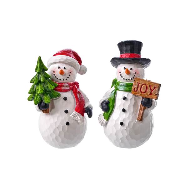 Item 505332 Snowman With Tree With Sign