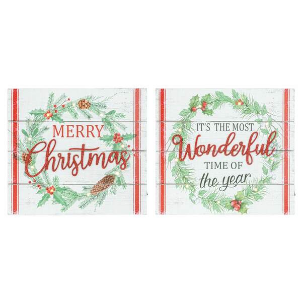 Item 509061 Wonderful Christmas LED Sign