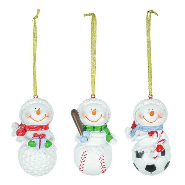 Item 509066 Sporty Snowman Ornament