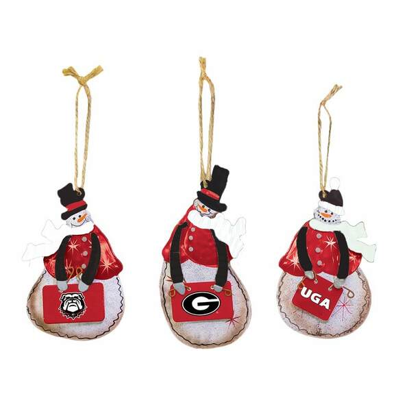 Item 509115 Georgia Bulldogs Snowman Ornament