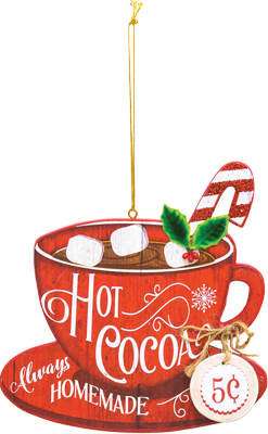 Item 509241 Red Cup of Always Homemade Hot Cocoa Ornament