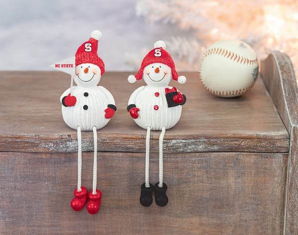 Item 509320 NC State University Wolfpack Snowman With Dangle Legs