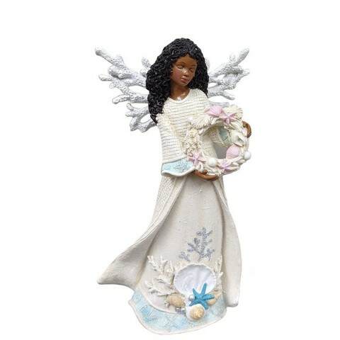 Item 516100 African American Angel With Wreath