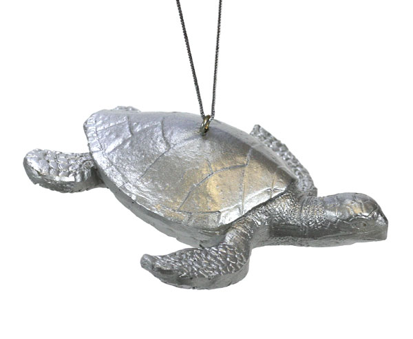 Item 516147 Silver Turtle Ornament
