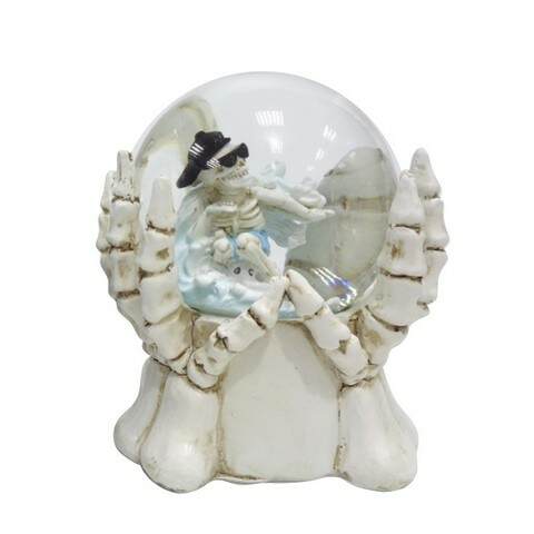 Item 516269 Surfer Skeleton Globe