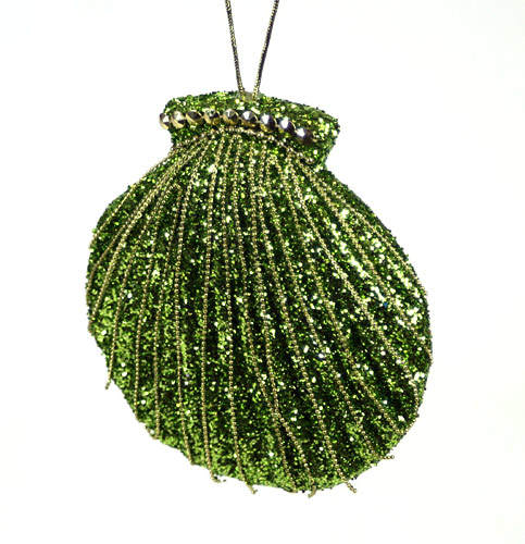 Item 516296 Sea Green Scallop Shell Ornament