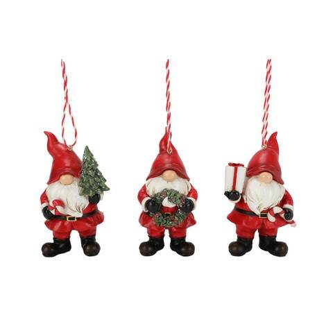 Item 516307 Santa Gnome Ornament