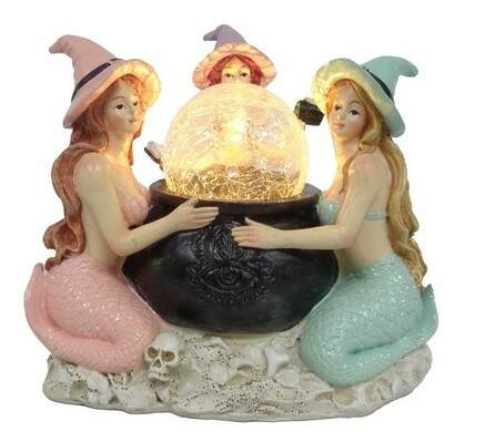 Item 516362 Witch Mermaid Trio LED Ball