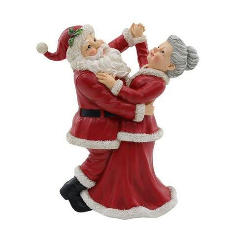 Item 516457 Dancing Santa And Mrs Claus Figure