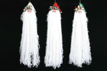 Item 518006 Long Beard Santa Head Ornament