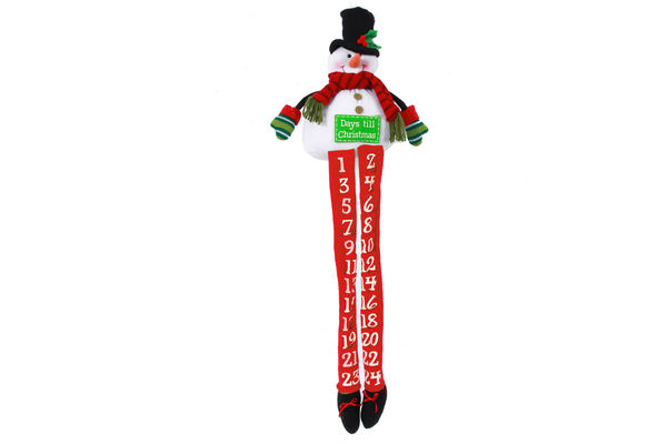Snowman Long Leg Advent Calendar - Item 518081 | The Christmas Mouse