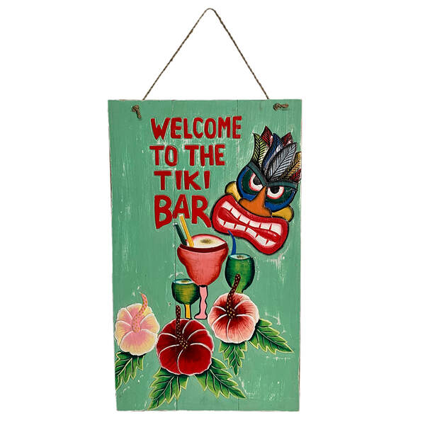 Item 519005 Welcome To The Tiki Bar Plaque