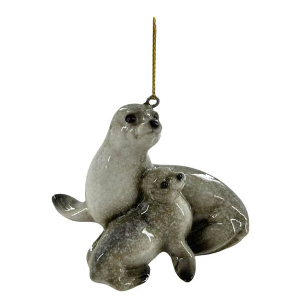 Item 519278 Mom And Baby Seal Ornament