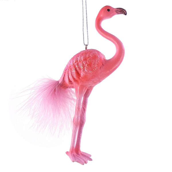 Item 519486 Flamingo Christmas Ornament 