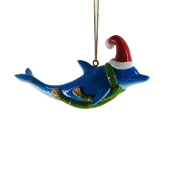 Item 519492 Dolphin Christmas Ornament