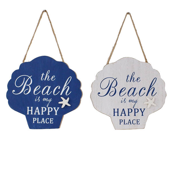 Item 519645 Beach Is My Happy Place Scallop Sign