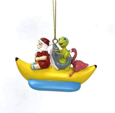 Item 524327 Christmas Banana Boat Ornament